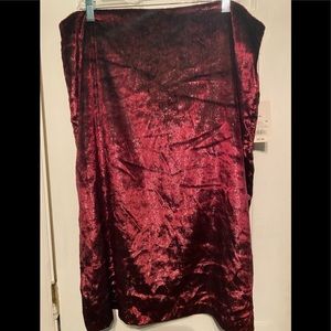 A New Day Garnet Size 20W Metallic Skirt